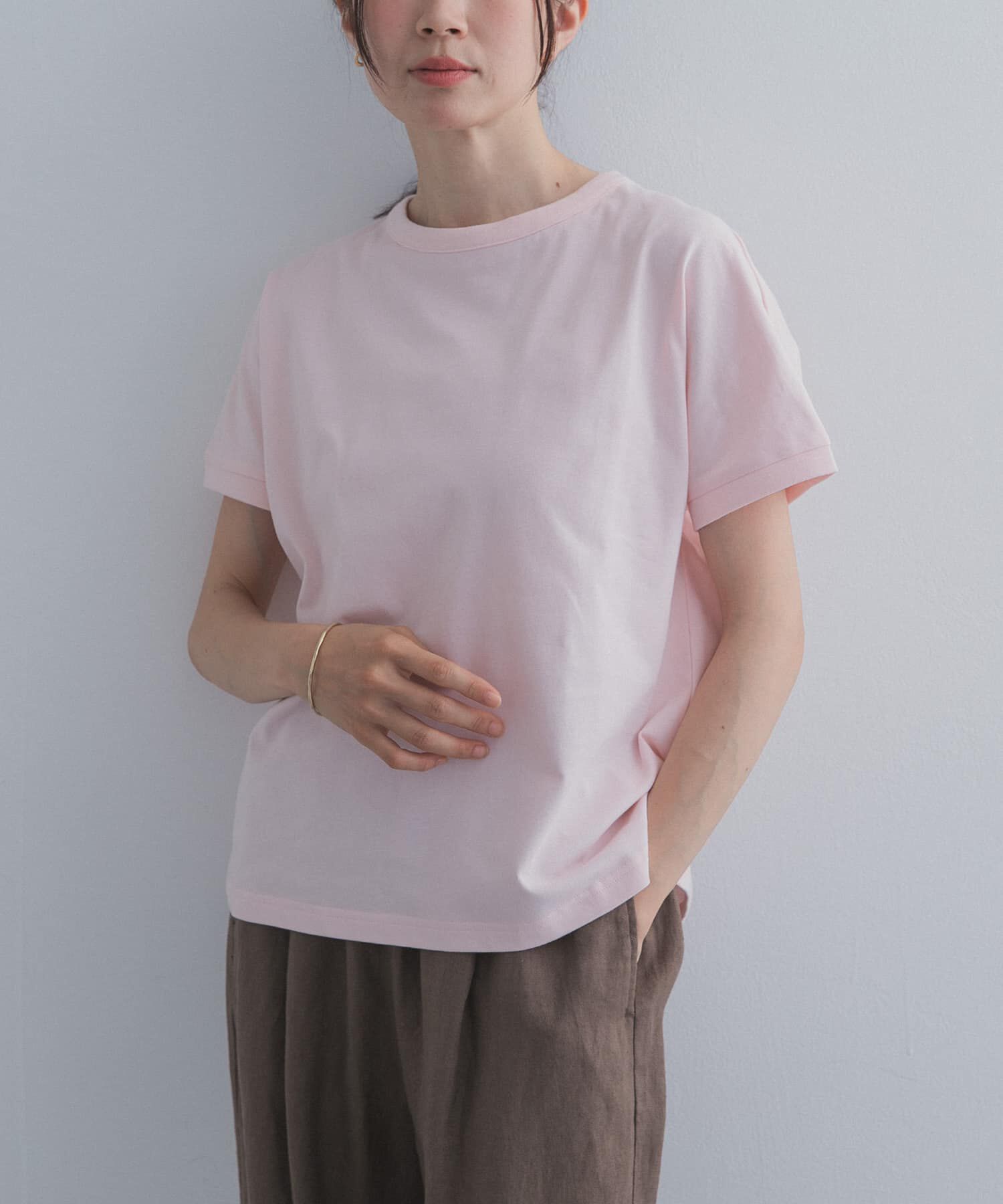 URBAN RESEARCH DOORS「『UR TECH ひやサラクール』バックポイントタックプルオーバー」|Tシャツ・カットソー|