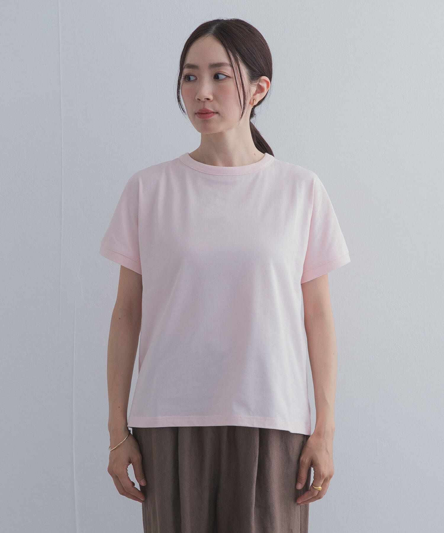 URBAN RESEARCH DOORS「『UR TECH ひやサラクール』バックポイントタックプルオーバー」|Tシャツ・カットソー|