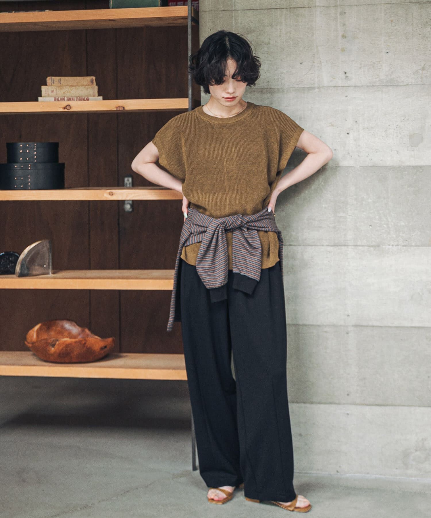 URBAN RESEARCH DOORS「『洗濯可/UVカット』『UR TECH』Aircare2WAYニットベスト」|ベスト・ジレ|