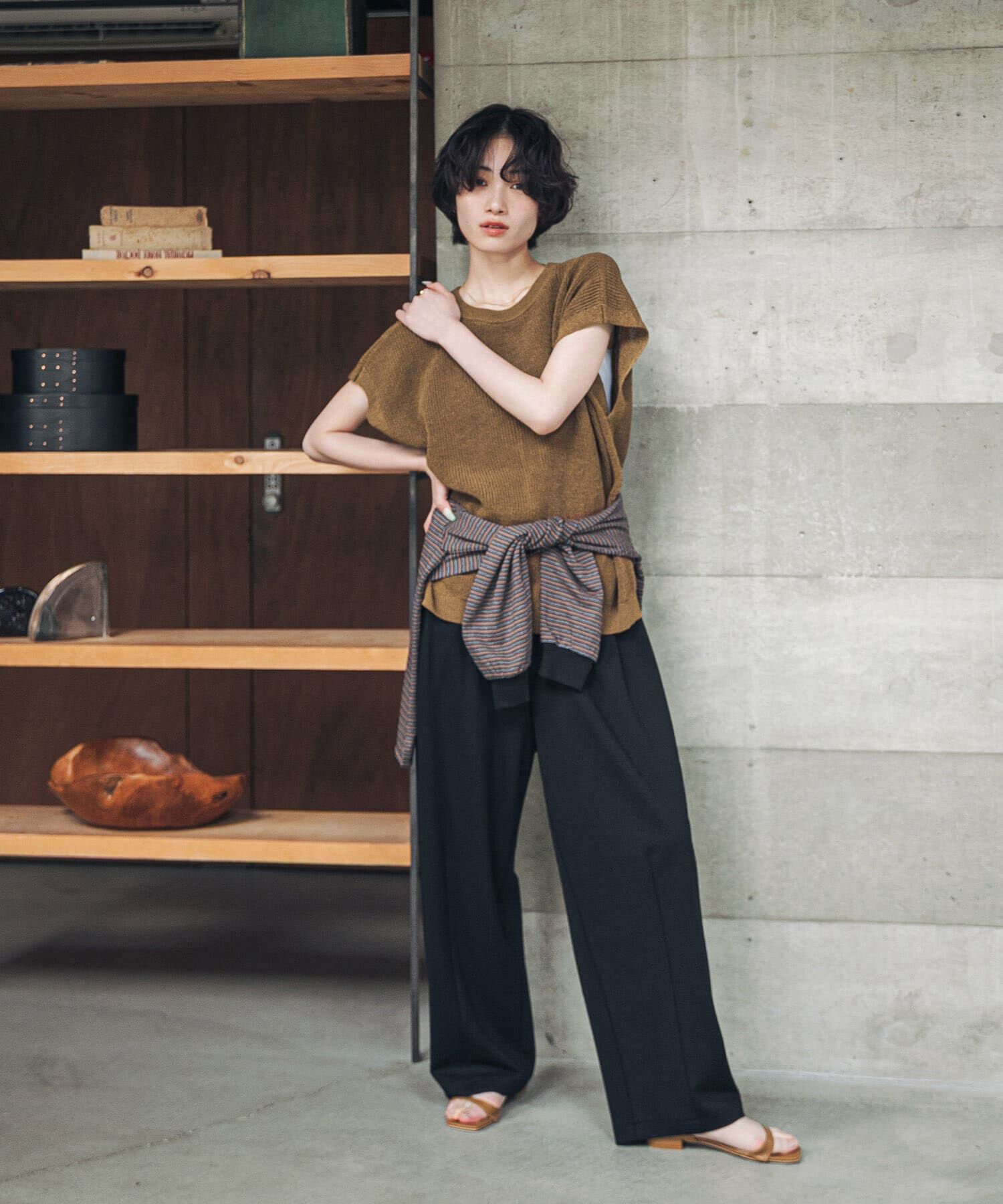 URBAN RESEARCH DOORS「『洗濯可/UVカット』『UR TECH』Aircare2WAYニットベスト」|ベスト・ジレ|