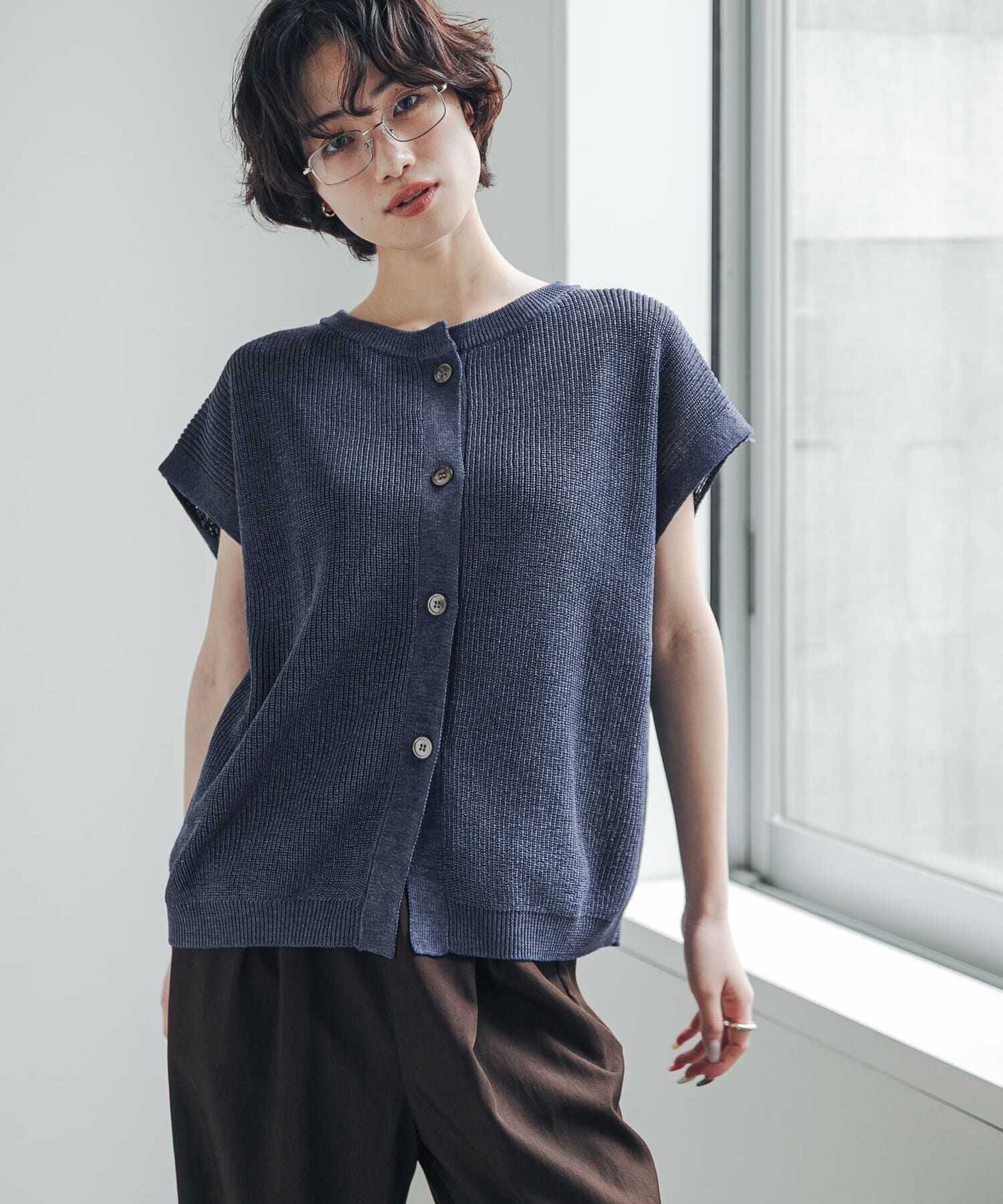 URBAN RESEARCH DOORS「『洗濯可/UVカット』『UR TECH』Aircare2WAYニットベスト」|ベスト・ジレ|