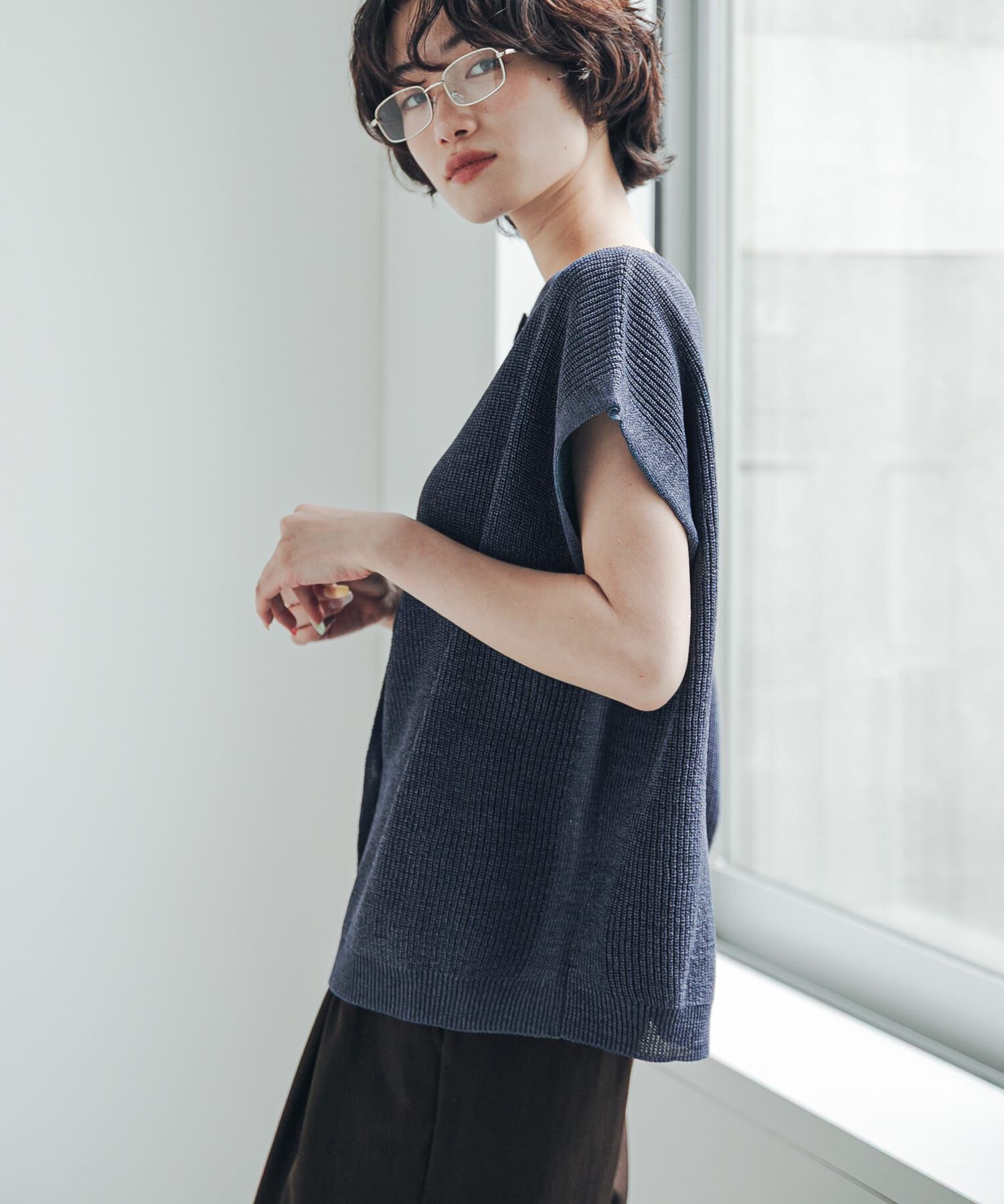 URBAN RESEARCH DOORS「『洗濯可/UVカット』『UR TECH』Aircare2WAYニットベスト」|ベスト・ジレ|