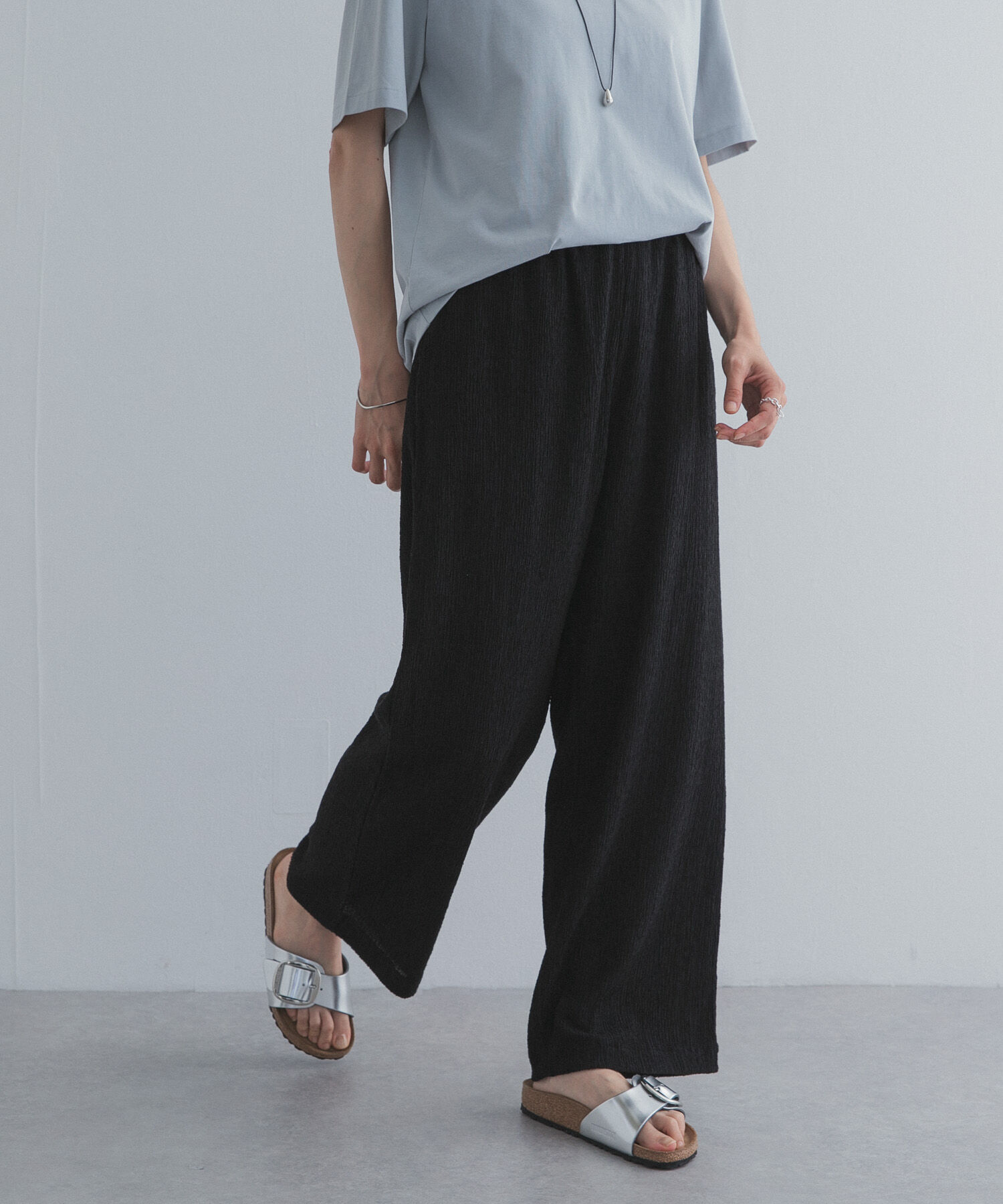 URBAN RESEARCH DOORS「楊柳ストレートイージーパンツ」|その他|