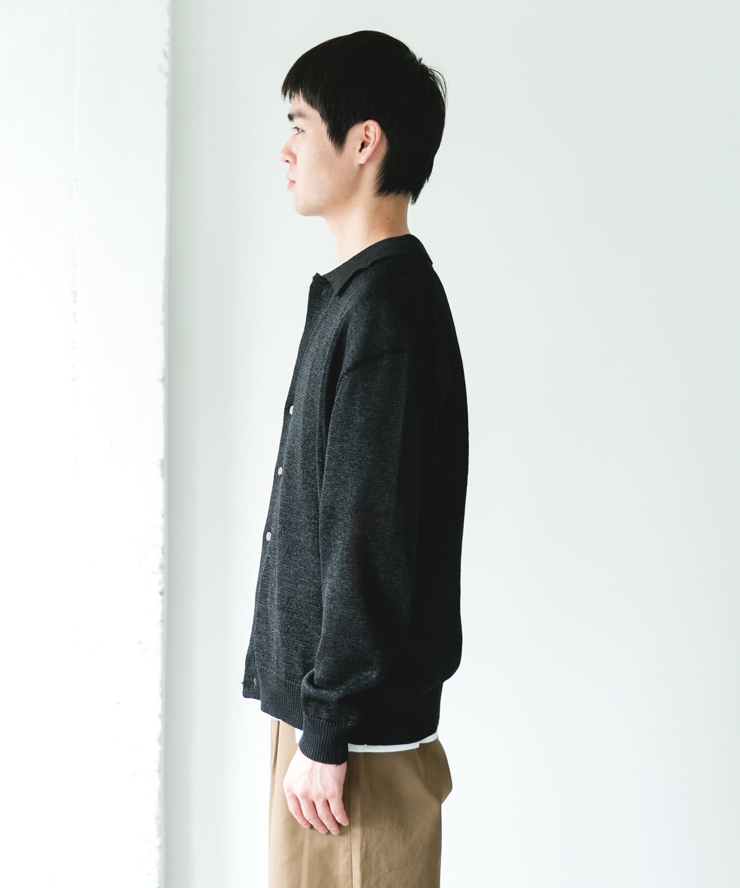 URBAN RESEARCH DOORS「『洗濯可/UVカット』『URTECH』Aircare ロングスリーブシャツカーディガン」|カーディガン|