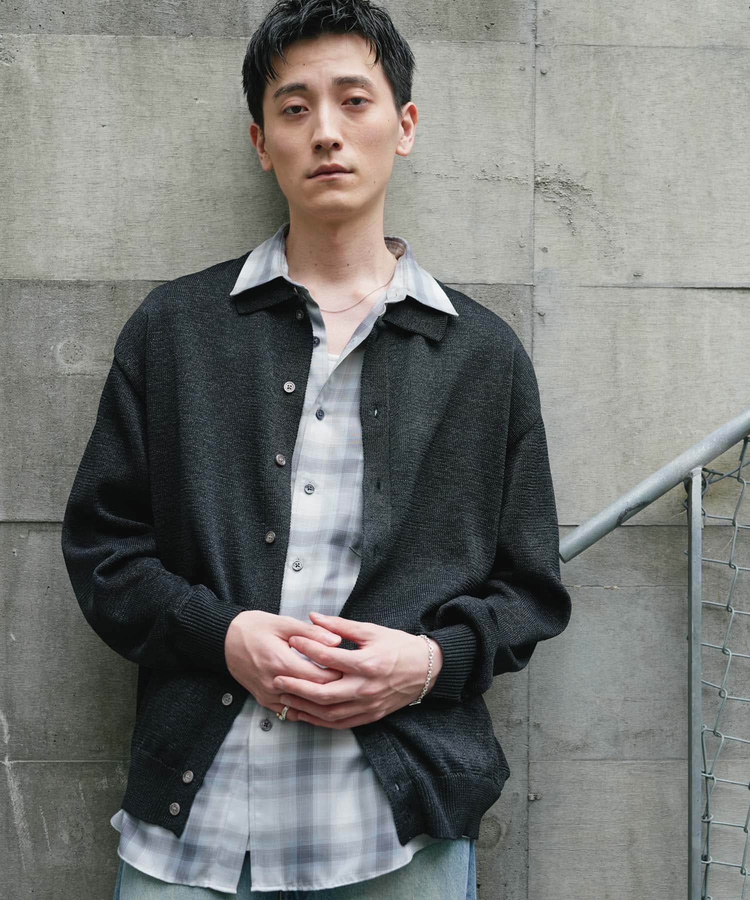 URBAN RESEARCH DOORS「『洗濯可/UVカット』『URTECH』Aircare ロングスリーブシャツカーディガン」|カーディガン|