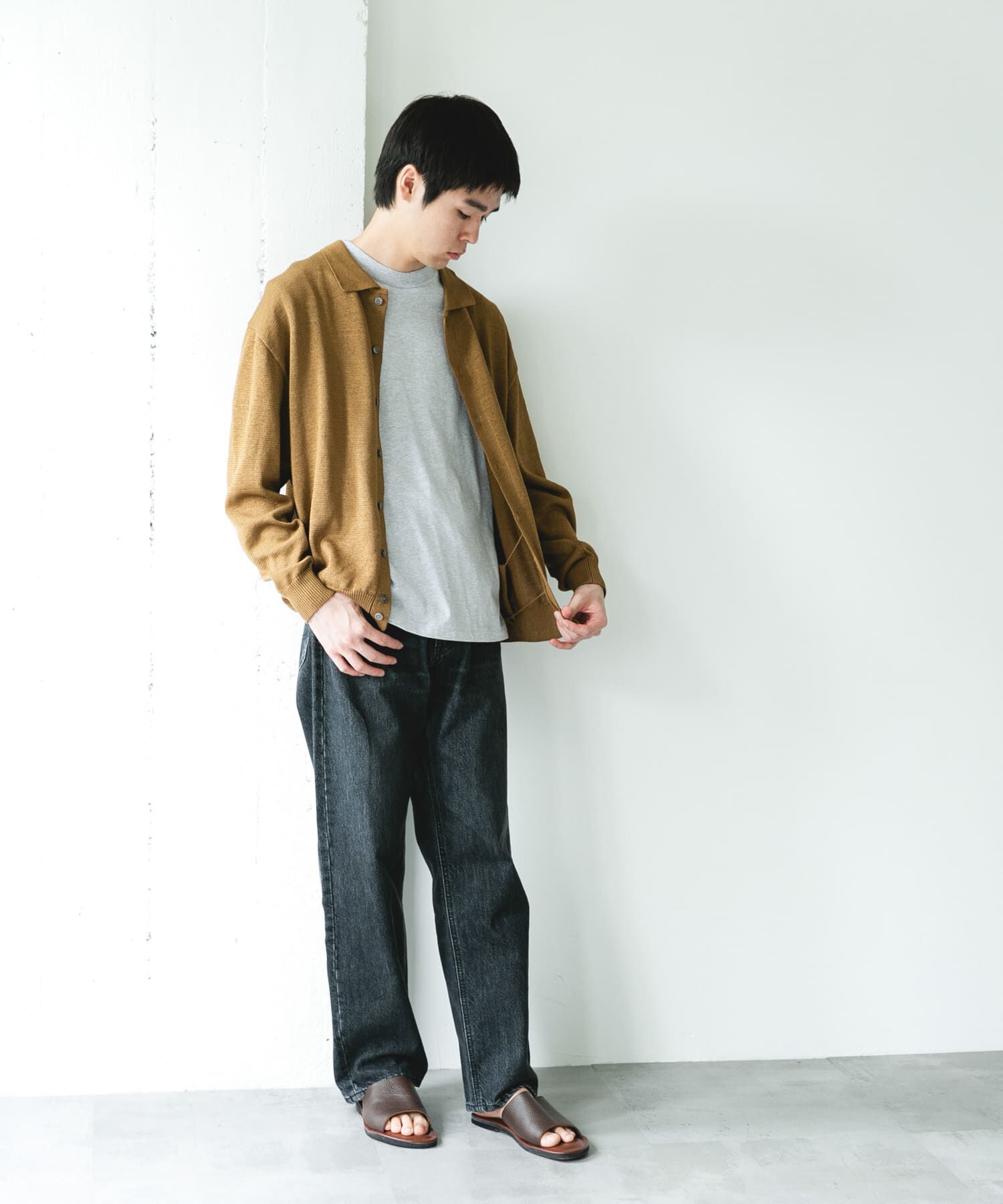 URBAN RESEARCH DOORS「『洗濯可/UVカット』『URTECH』Aircare ロングスリーブシャツカーディガン」|カーディガン|