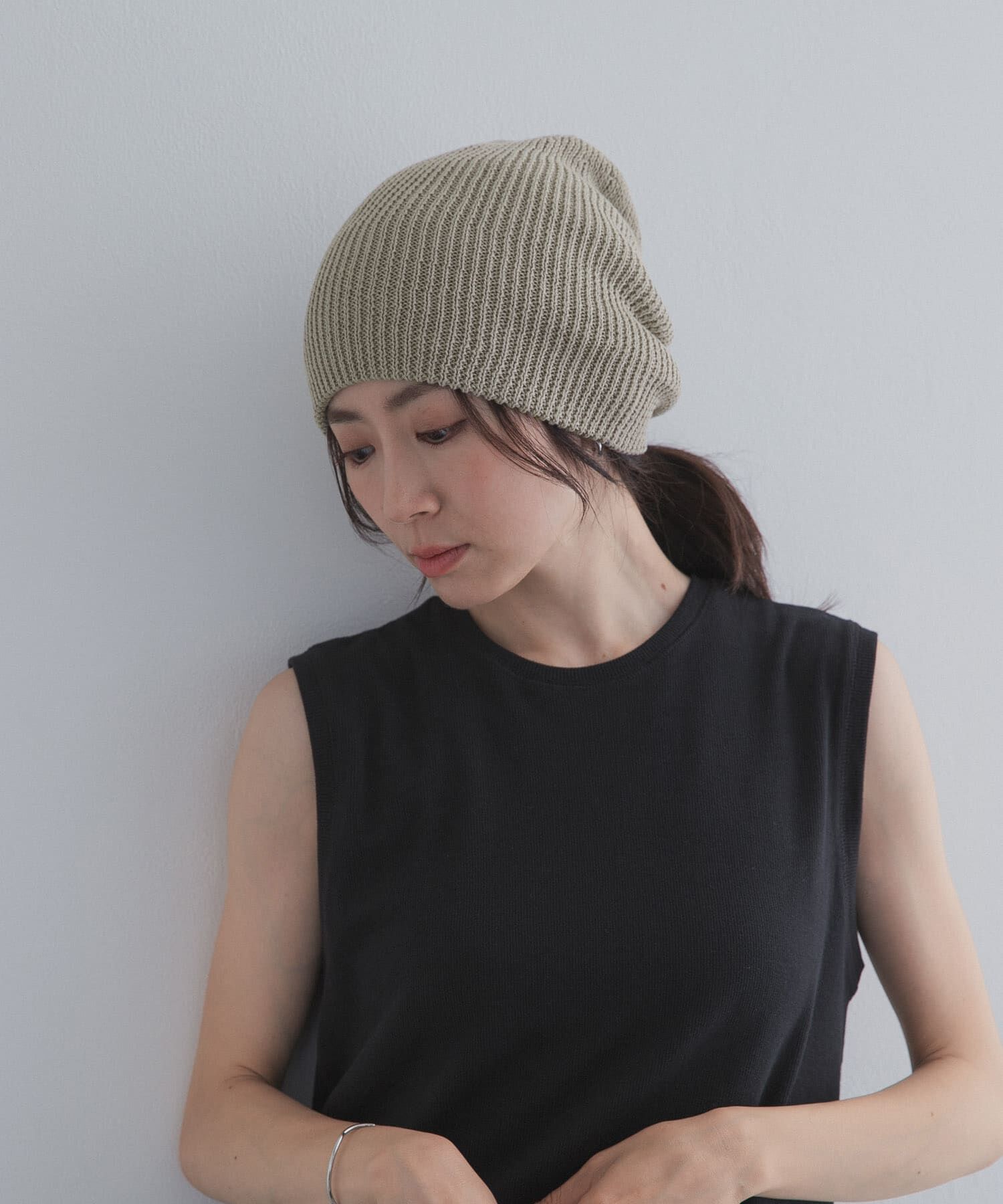 URBAN RESEARCH DOORS「コットンビーニー」|ニット帽|グレー系その他