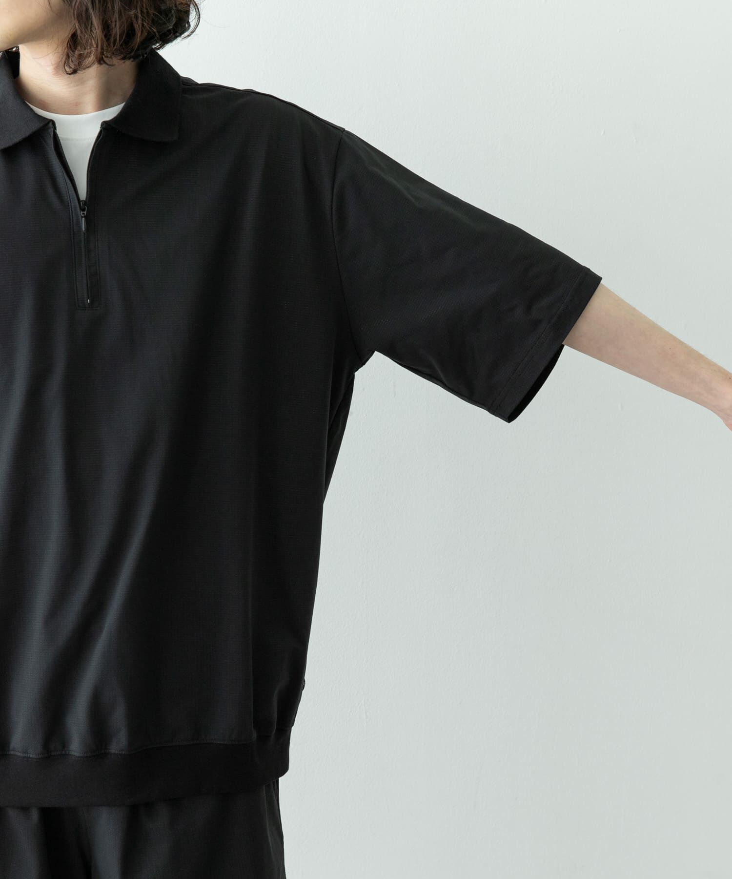 Sonny Label 「ドットメッシュハーフジッププルオーバー」|シャツ・ブラウス|