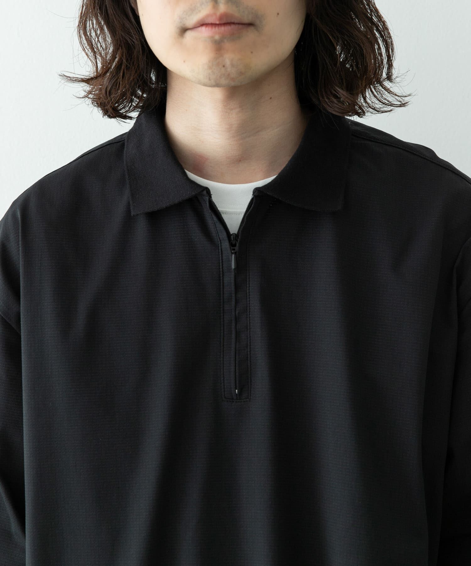 Sonny Label 「ドットメッシュハーフジッププルオーバー」|シャツ・ブラウス|