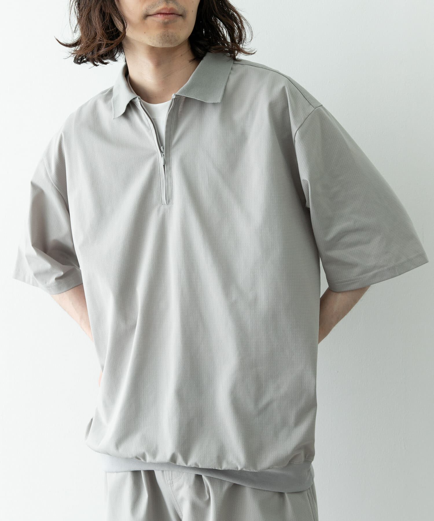 Sonny Label 「ドットメッシュハーフジッププルオーバー」|シャツ・ブラウス|