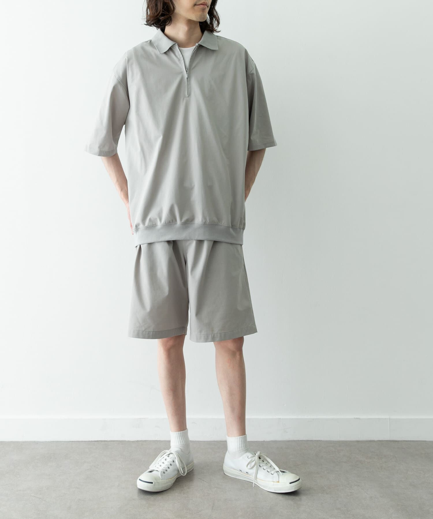 Sonny Label 「ドットメッシュハーフジッププルオーバー」|シャツ・ブラウス|