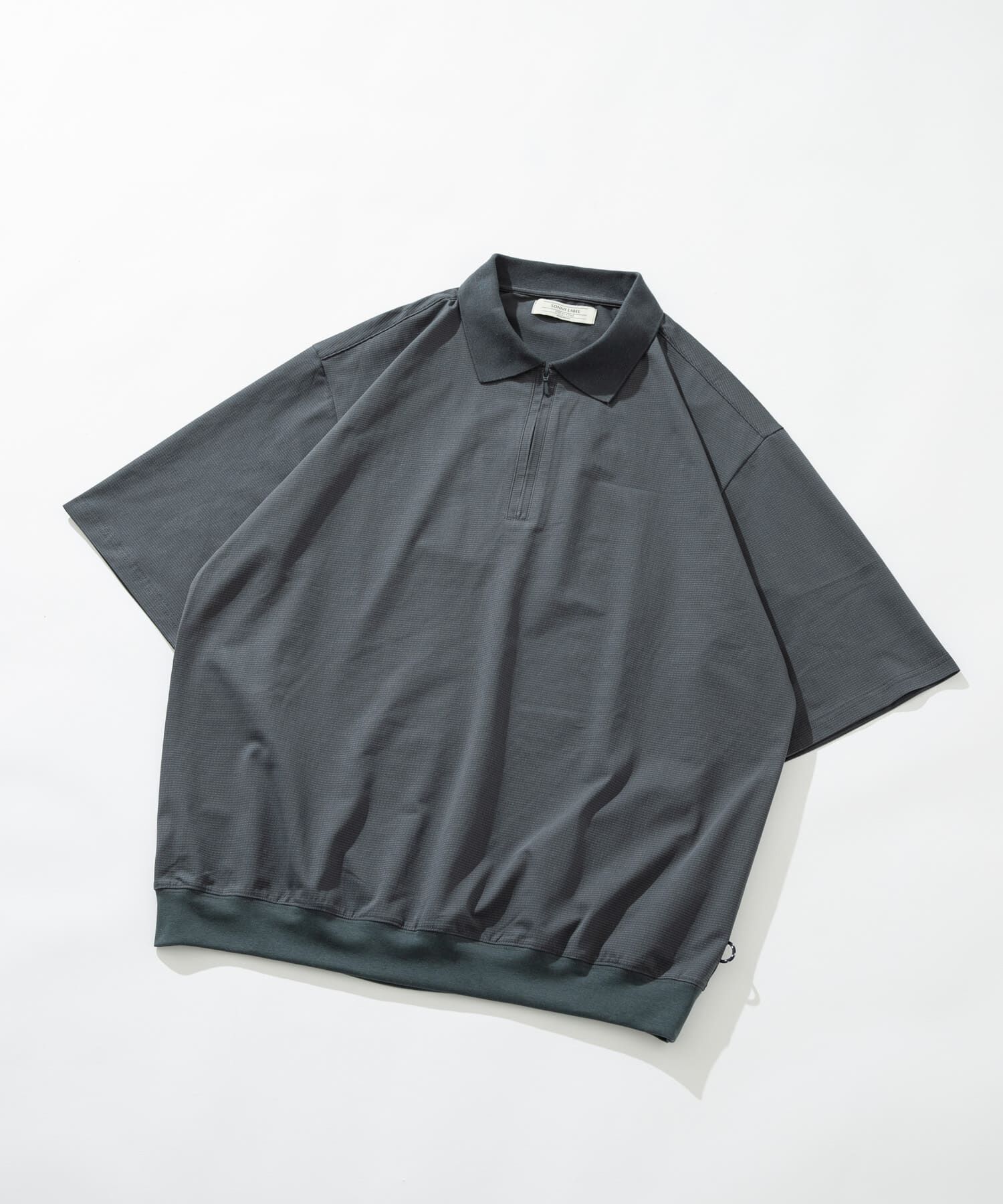 Sonny Label 「ドットメッシュハーフジッププルオーバー」|シャツ・ブラウス|ブルー系その他