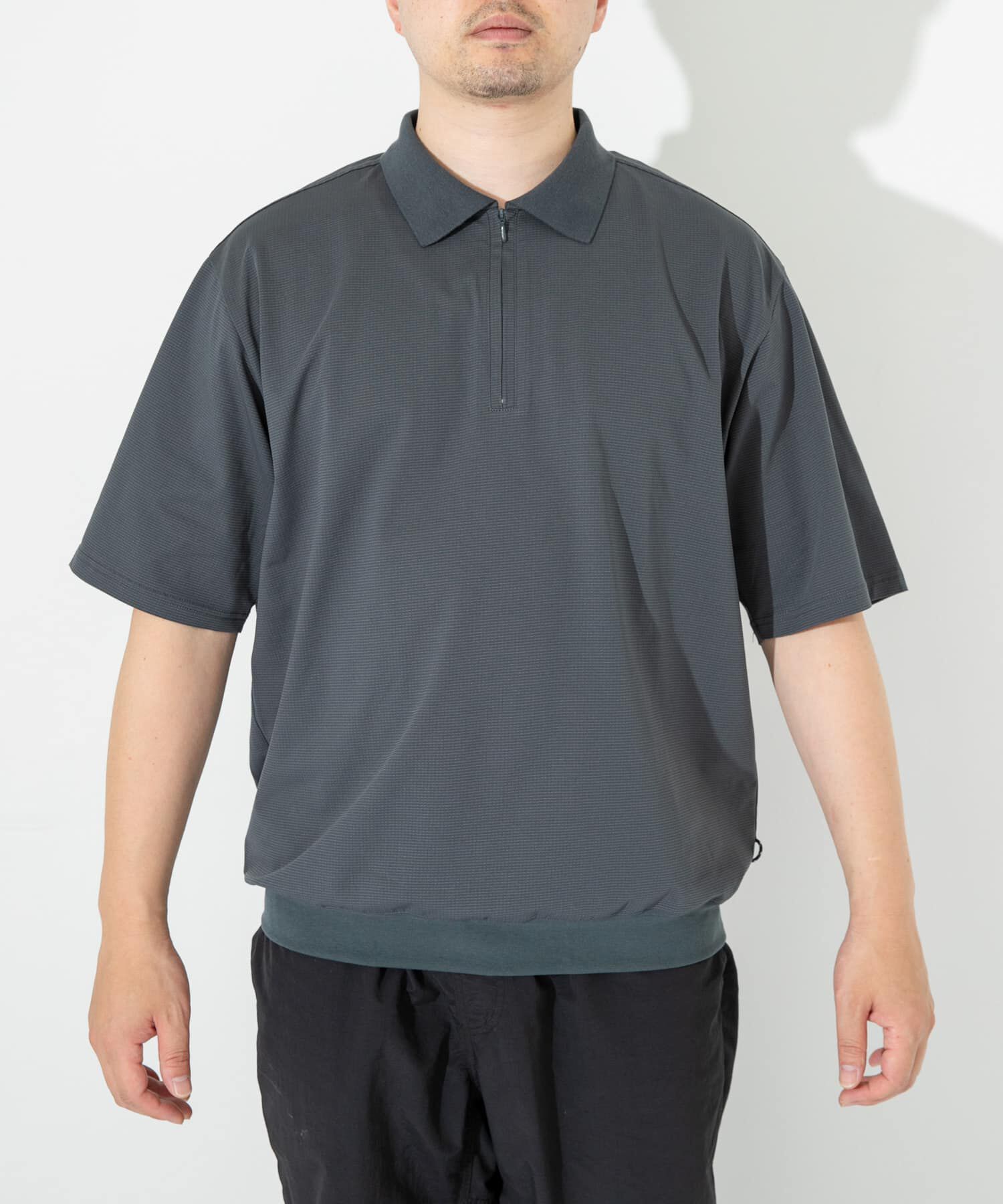 Sonny Label 「ドットメッシュハーフジッププルオーバー」|シャツ・ブラウス|