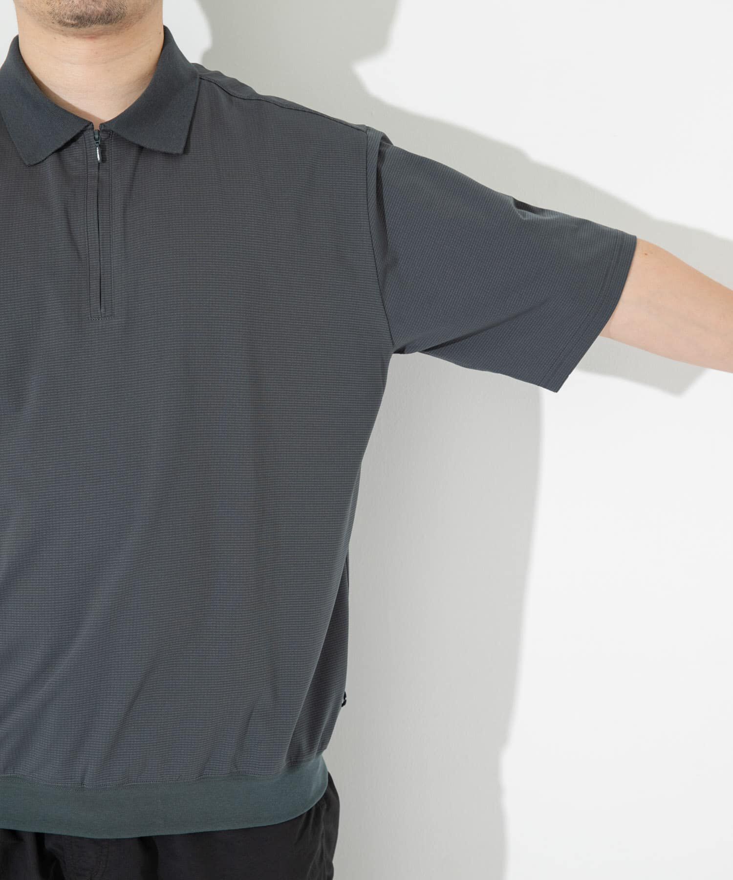 Sonny Label 「ドットメッシュハーフジッププルオーバー」|シャツ・ブラウス|