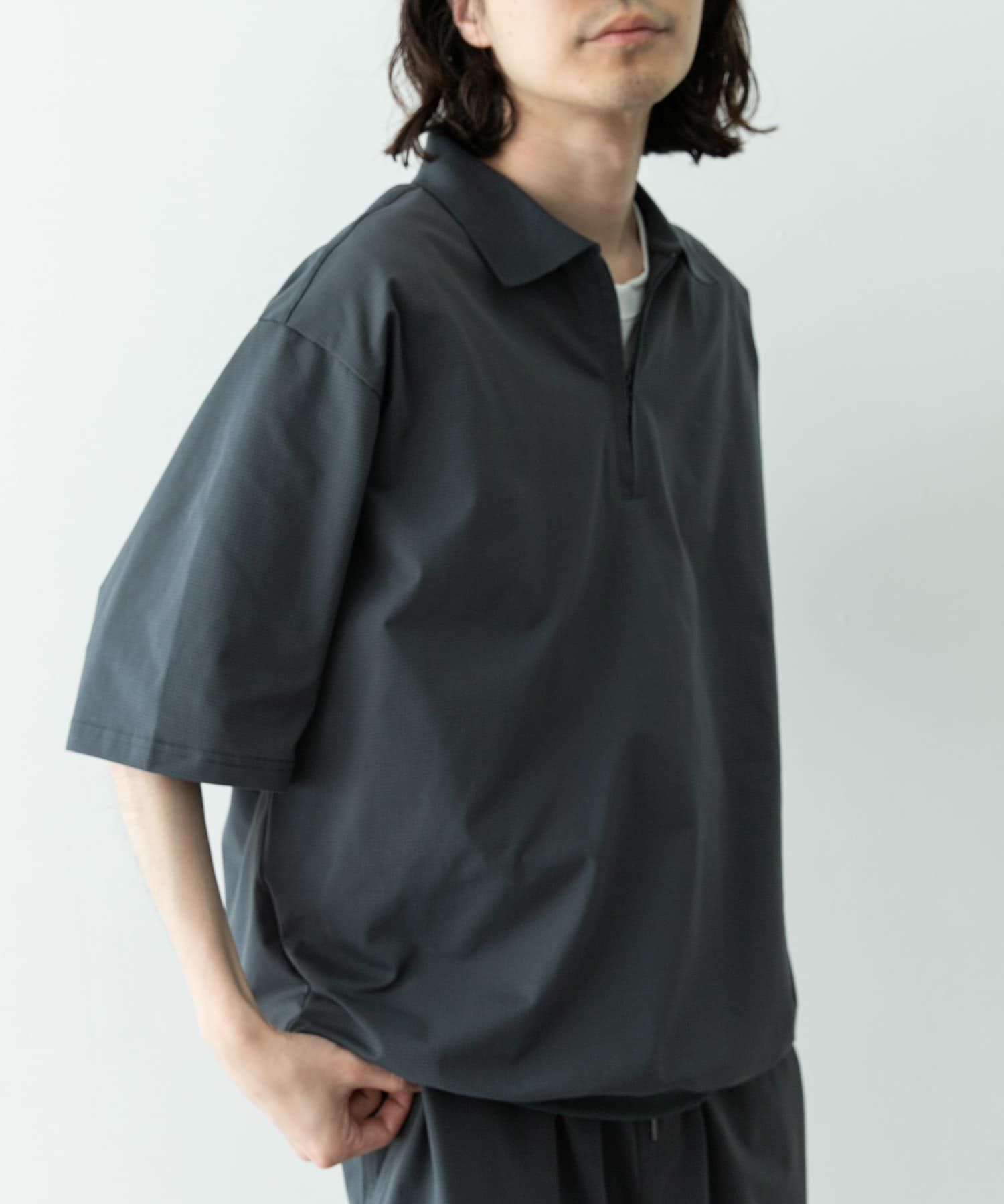 Sonny Label 「ドットメッシュハーフジッププルオーバー」|シャツ・ブラウス|