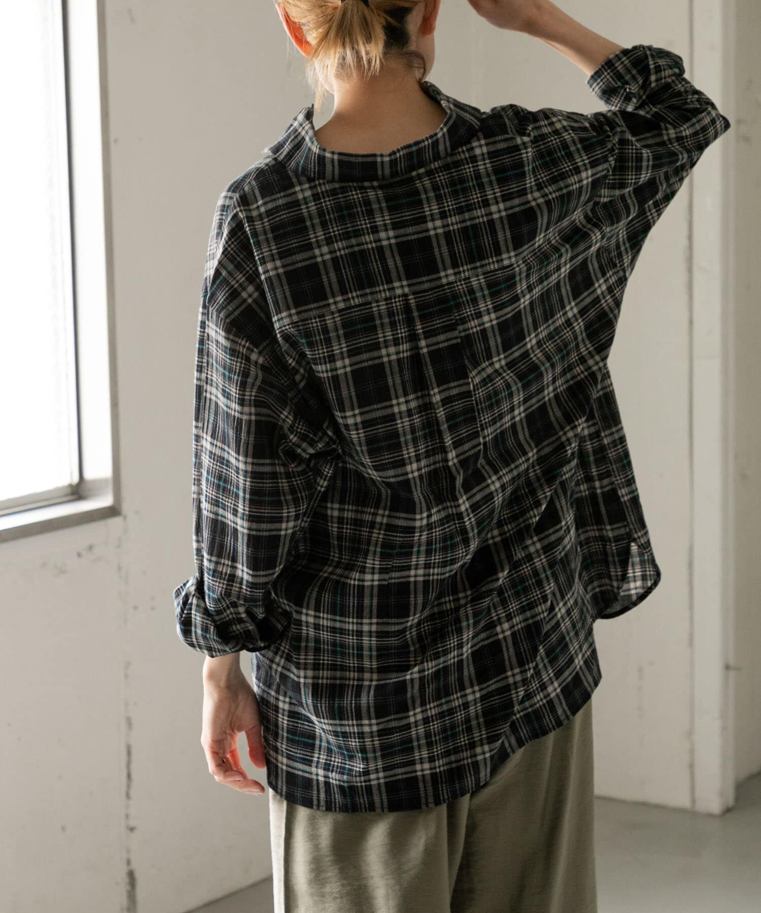URBAN RESEARCH DOORS「FORK&SPOON　シアーチェックシャツ」|シャツ・ブラウス|