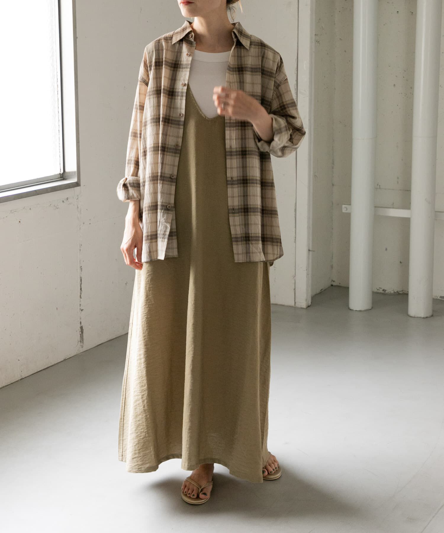 URBAN RESEARCH DOORS「FORK&SPOON　シアーチェックシャツ」|シャツ・ブラウス|