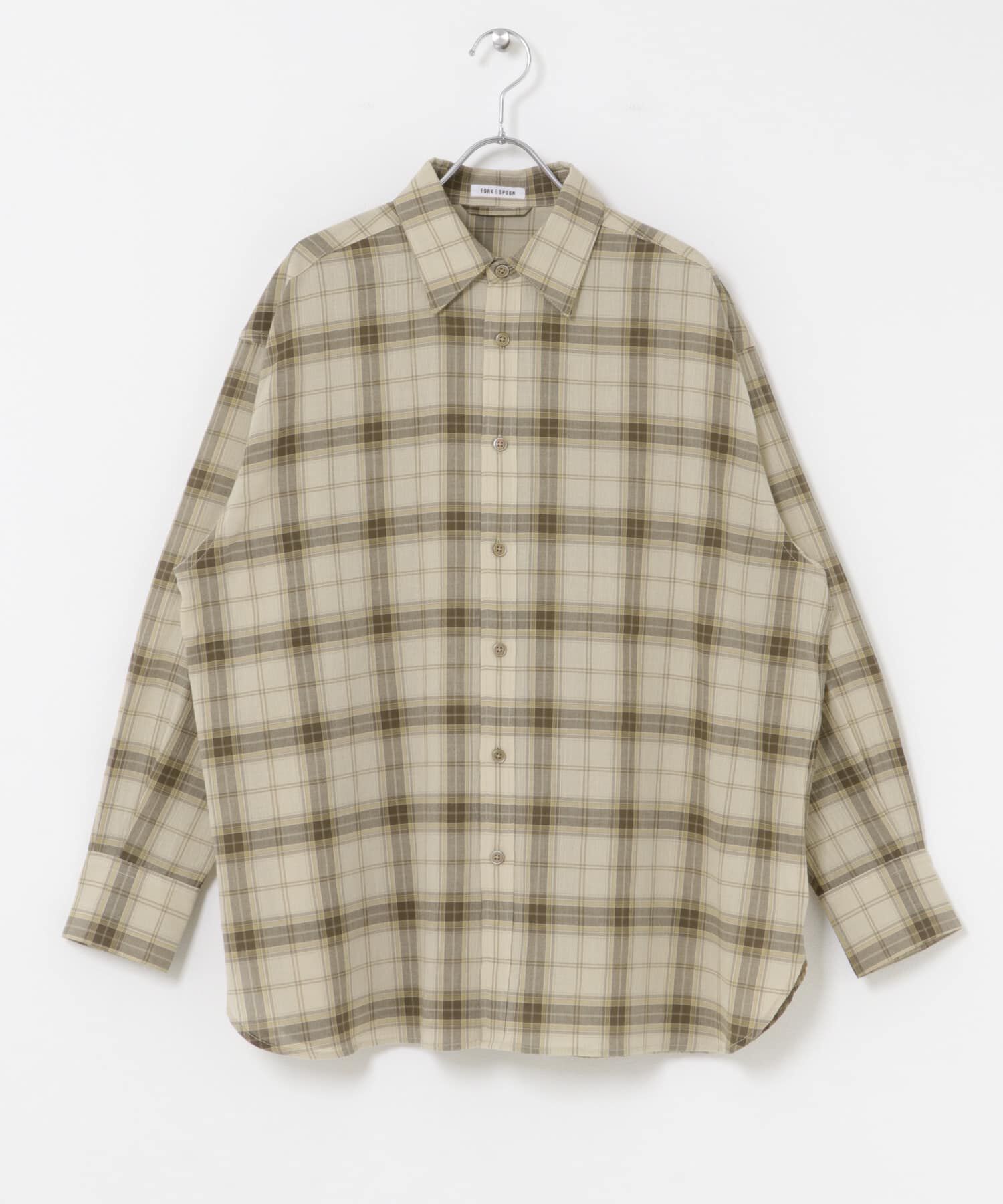 URBAN RESEARCH DOORS「FORK&SPOON　シアーチェックシャツ」|シャツ・ブラウス|