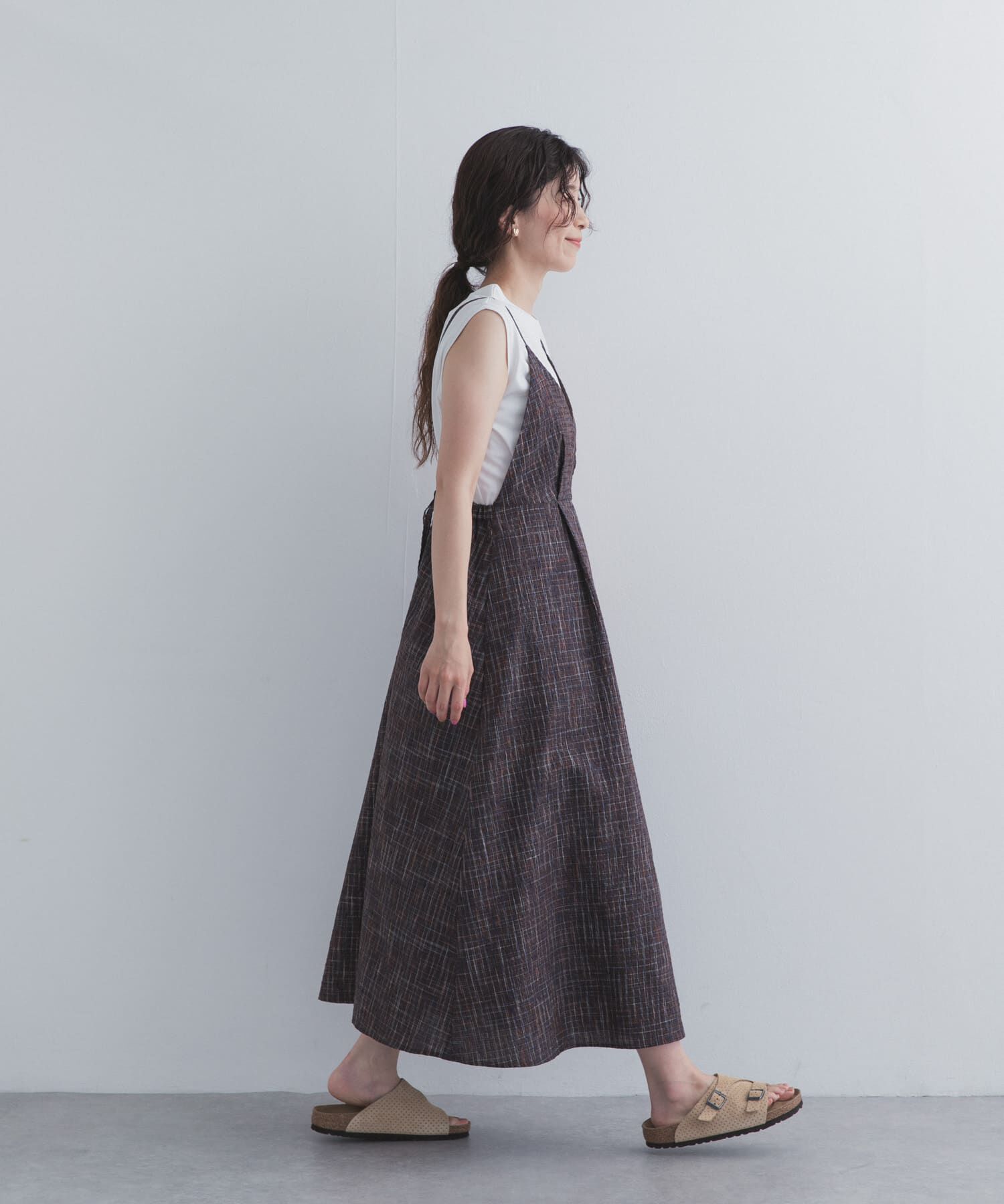 URBAN RESEARCH DOORS「チェックキャミワンピース」|その他|