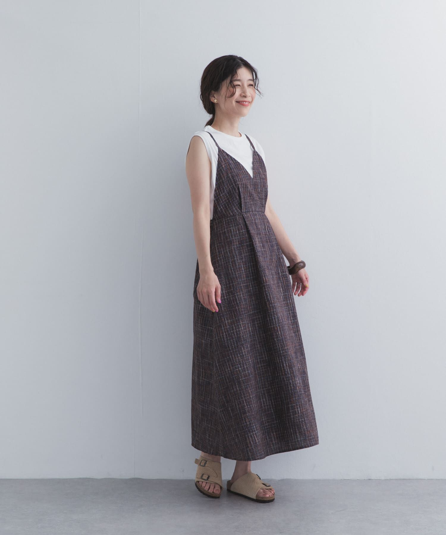 URBAN RESEARCH DOORS「チェックキャミワンピース」|その他|