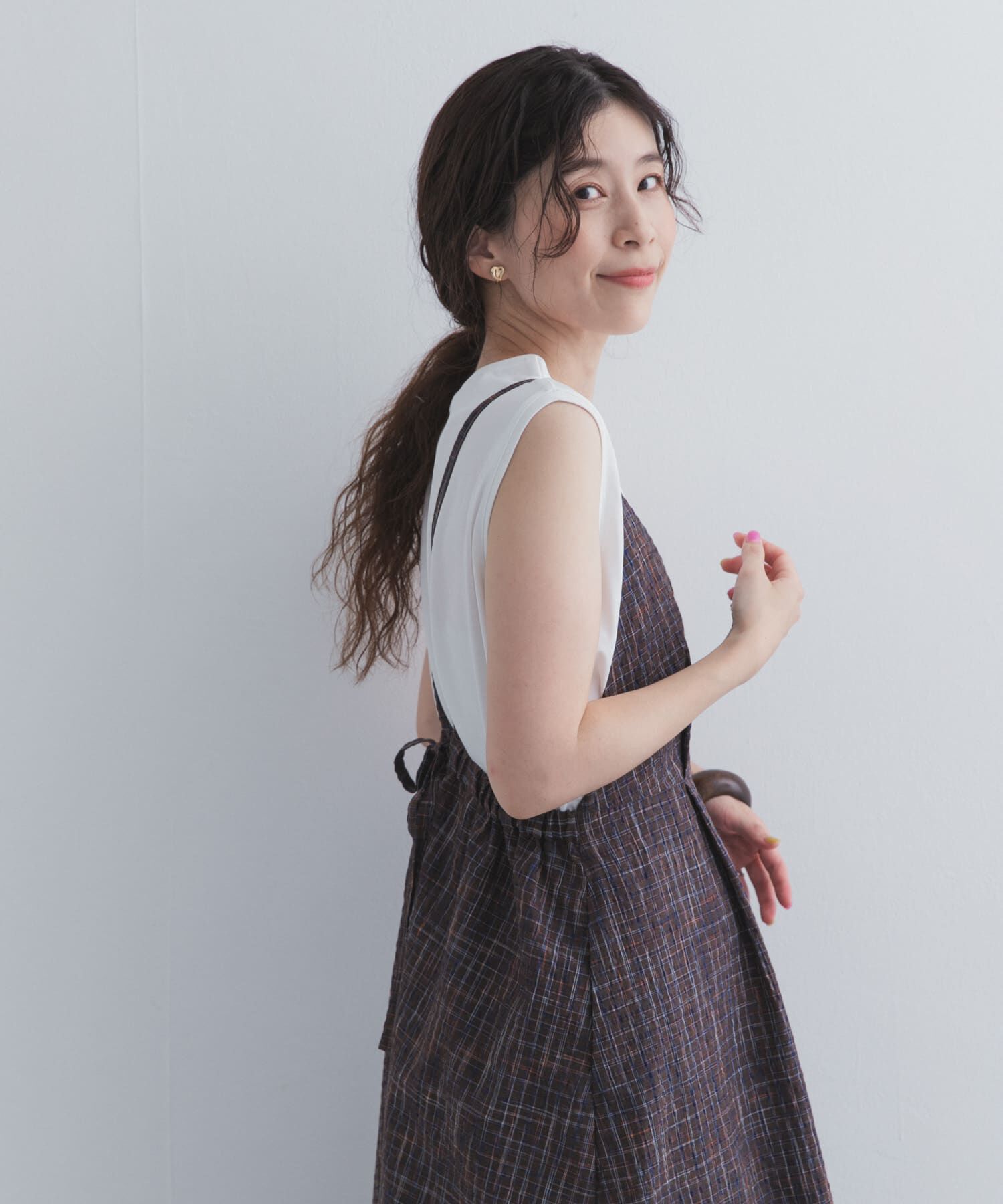 URBAN RESEARCH DOORS「チェックキャミワンピース」|その他|