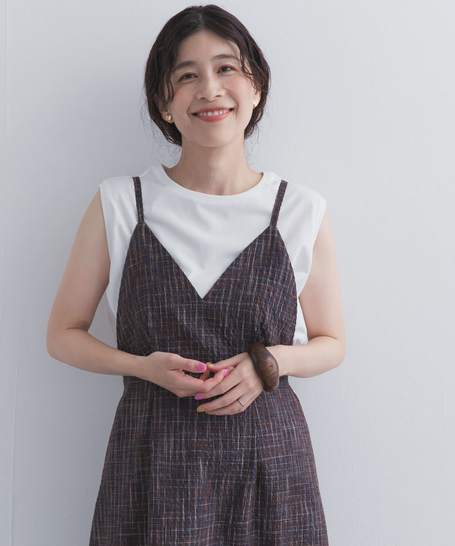URBAN RESEARCH DOORS「チェックキャミワンピース」|その他|