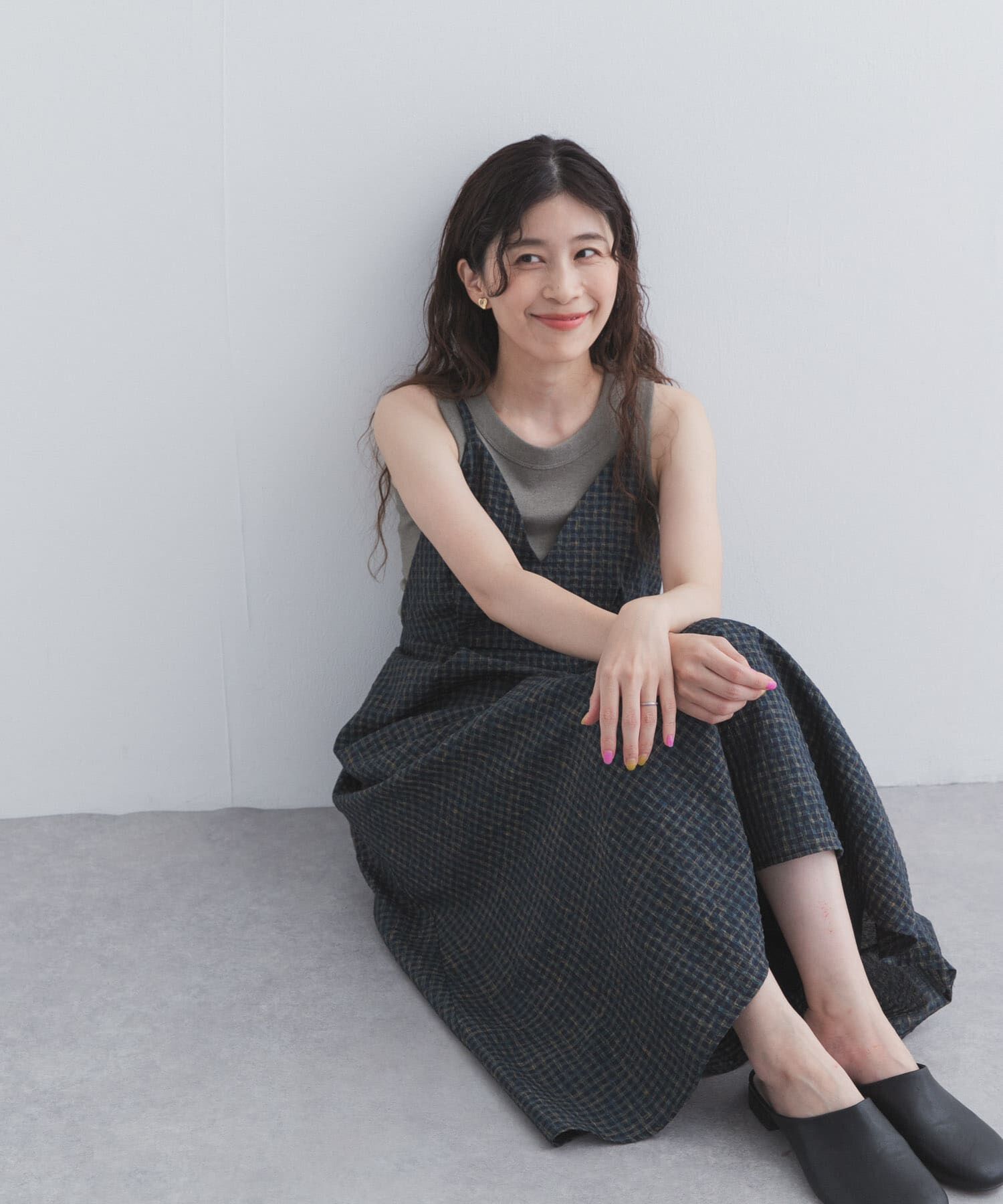 URBAN RESEARCH DOORS「チェックキャミワンピース」|その他|