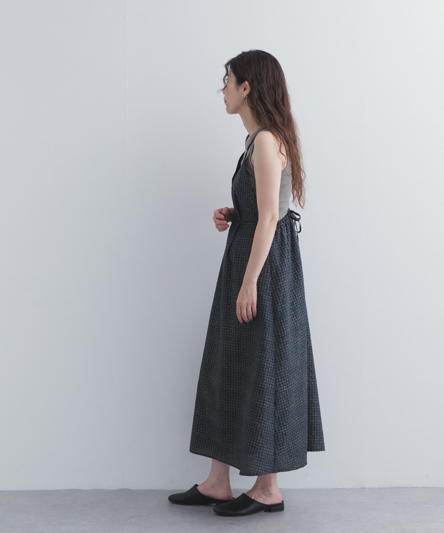 URBAN RESEARCH DOORS「チェックキャミワンピース」|その他|