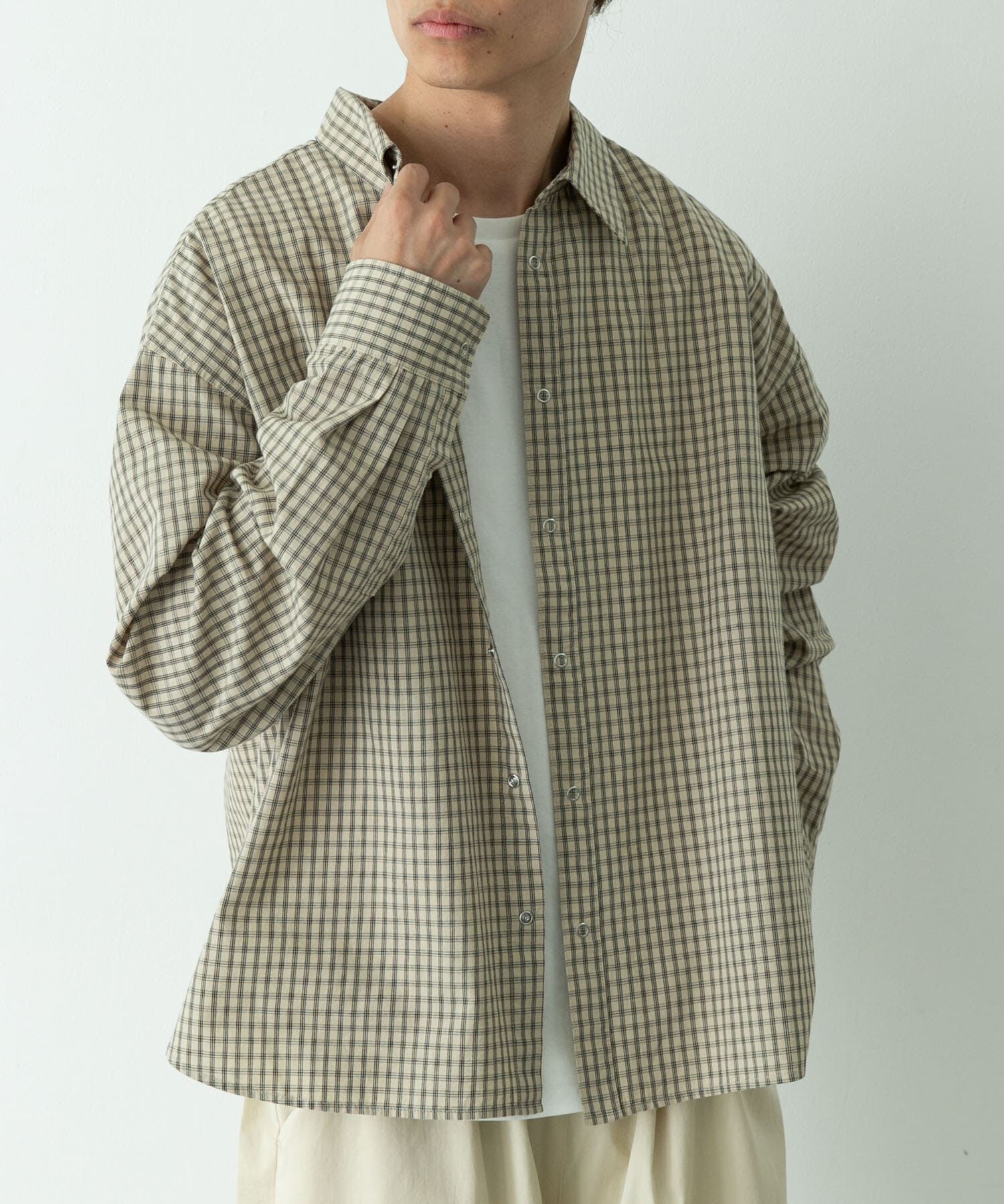 Sonny Label 「サンドウォッシュチェックレギュラーシャツ」|シャツ・ブラウス|