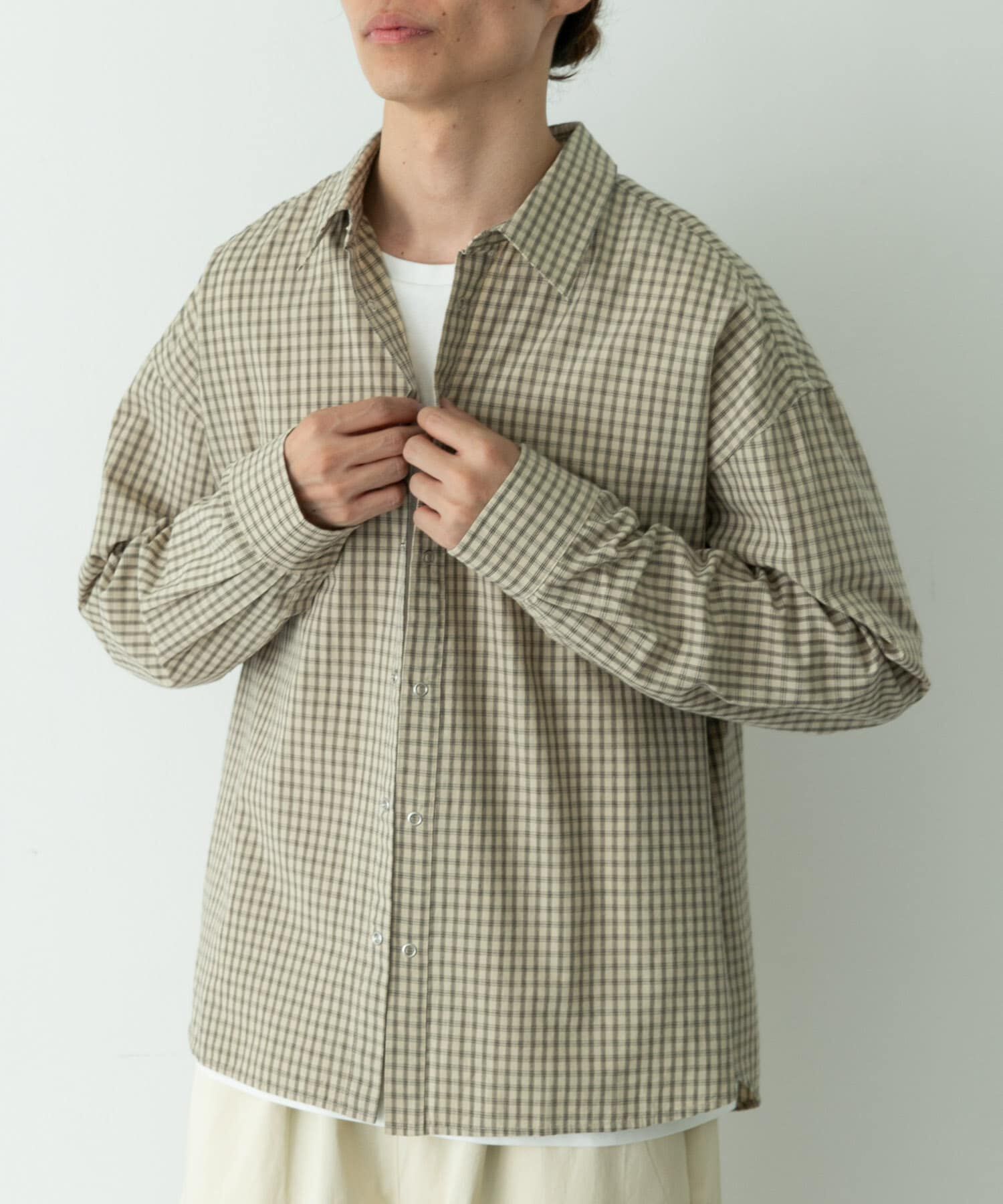 Sonny Label 「サンドウォッシュチェックレギュラーシャツ」|シャツ・ブラウス|