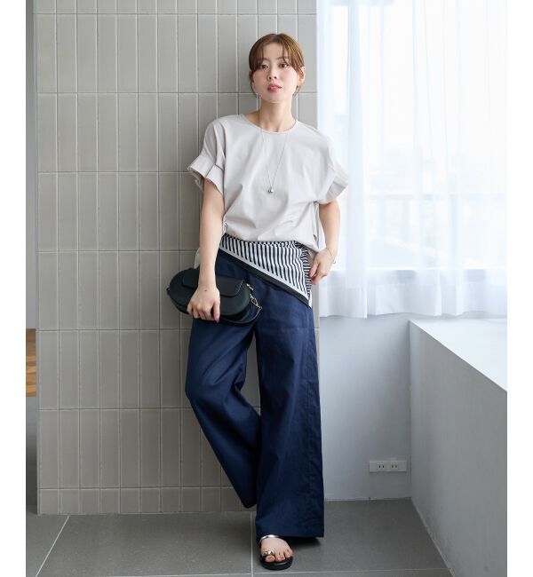  「ドライコットンタックスリーブプルオーバー」|Tシャツ・カットソー|