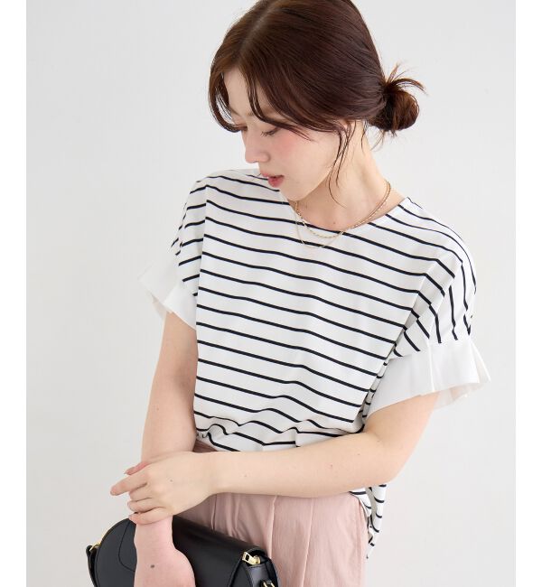  「ドライコットンタックスリーブプルオーバー」|Tシャツ・カットソー|オフ／柄