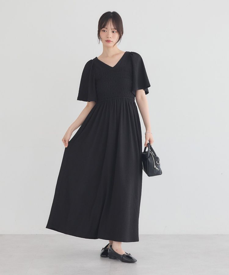 earth music&ecology「2wayシャーリングワンピース」|ワンピース|