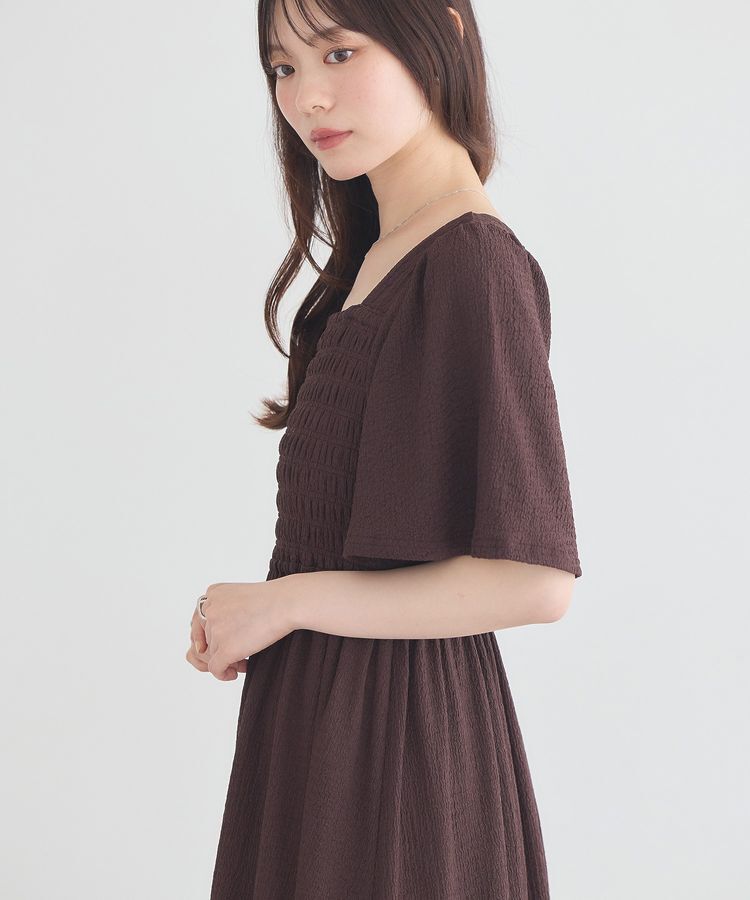 earth music&ecology「2wayシャーリングワンピース」|ワンピース|