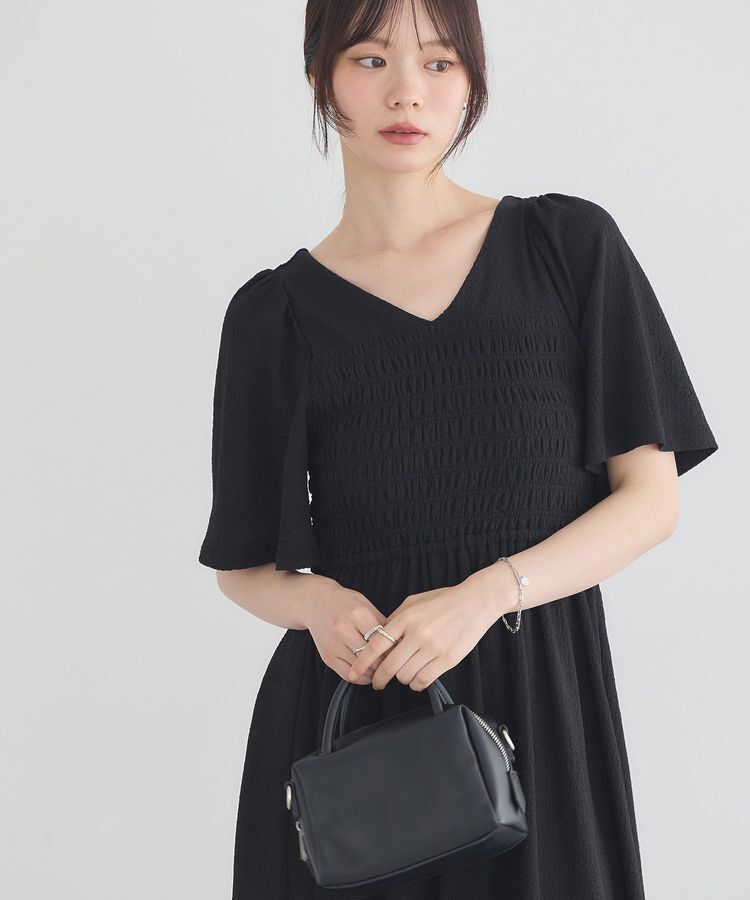 earth music&ecology「2wayシャーリングワンピース」|ワンピース|