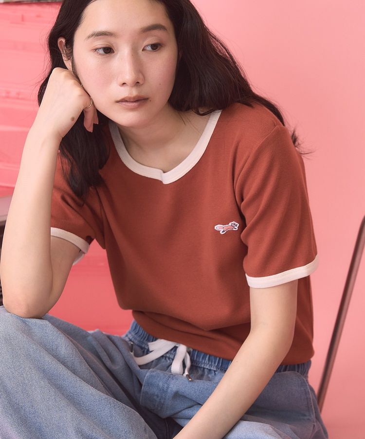 AMERICAN HOLIC「【PENNEY'S】配色リンガーTシャツ」|Tシャツ・カットソー|
