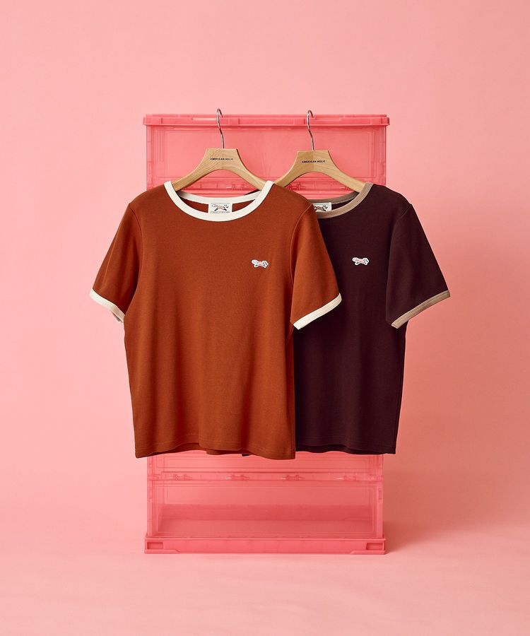 AMERICAN HOLIC「【PENNEY'S】配色リンガーTシャツ」|Tシャツ・カットソー|