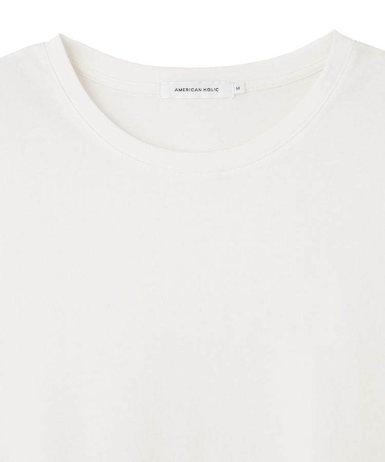 AMERICAN HOLIC「異素材裾フレアノースリーブプルオーバー」|Tシャツ・カットソー|