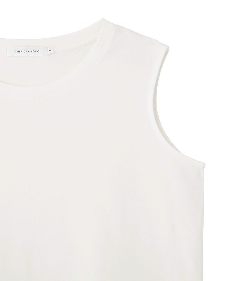 AMERICAN HOLIC「異素材裾フレアノースリーブプルオーバー」|Tシャツ・カットソー|