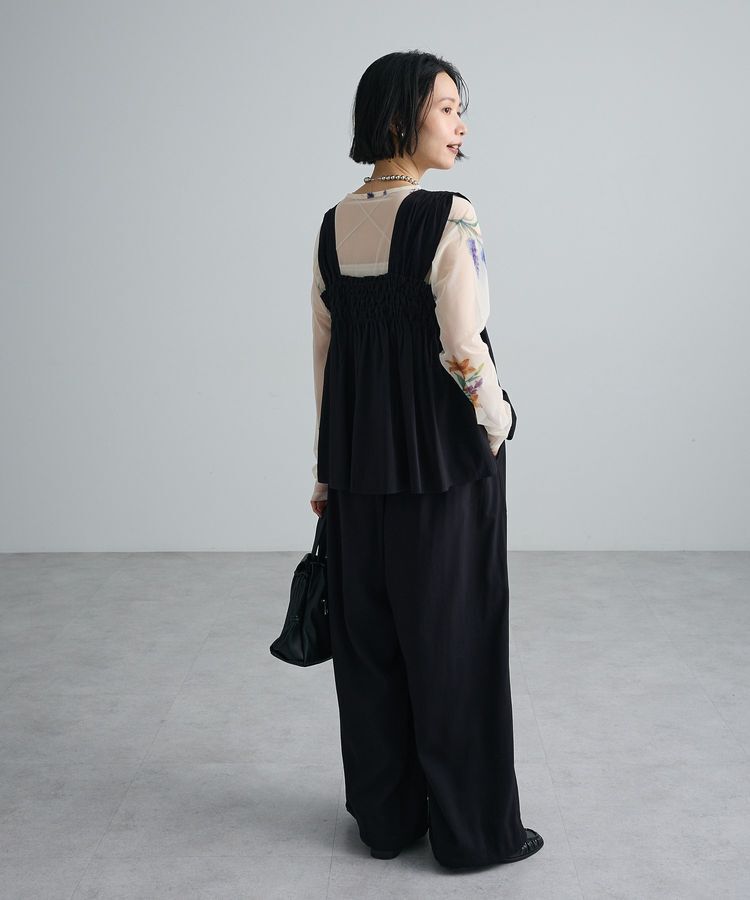 Green Parks「SET2点シャーリングビスチェ+ワイドパンツ」|ワンピース|