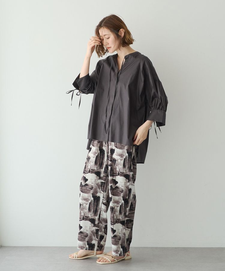 YECCA VECCA「【ORGABITS】5分袖スキッパーシャツ」|シャツ・ブラウス|