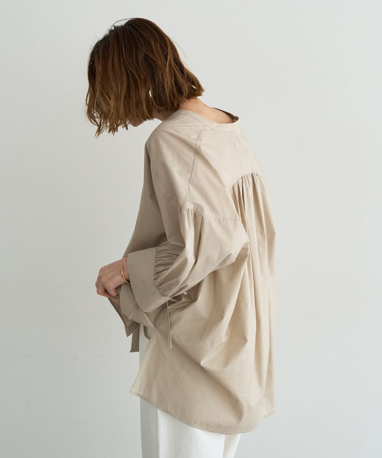 YECCA VECCA「【ORGABITS】5分袖スキッパーシャツ」|シャツ・ブラウス|