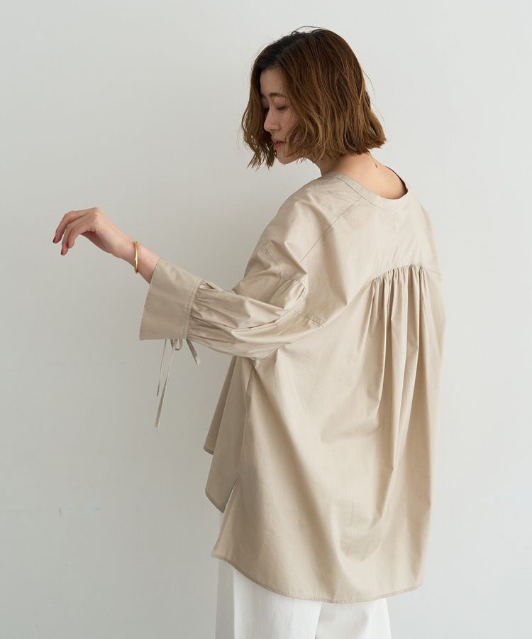 YECCA VECCA「【ORGABITS】5分袖スキッパーシャツ」|シャツ・ブラウス|