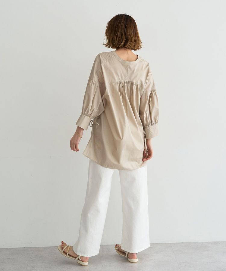 YECCA VECCA「【ORGABITS】5分袖スキッパーシャツ」|シャツ・ブラウス|