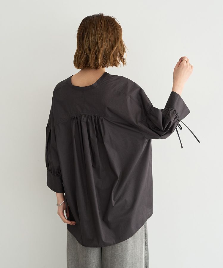 YECCA VECCA「【ORGABITS】5分袖スキッパーシャツ」|シャツ・ブラウス|