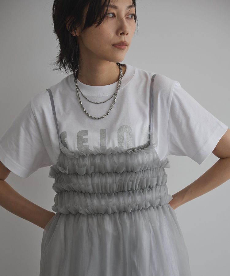 GARAGE OF GOOD CLOTHING「2WAYチュールビスチェキャミワンピース」|ワンピース|