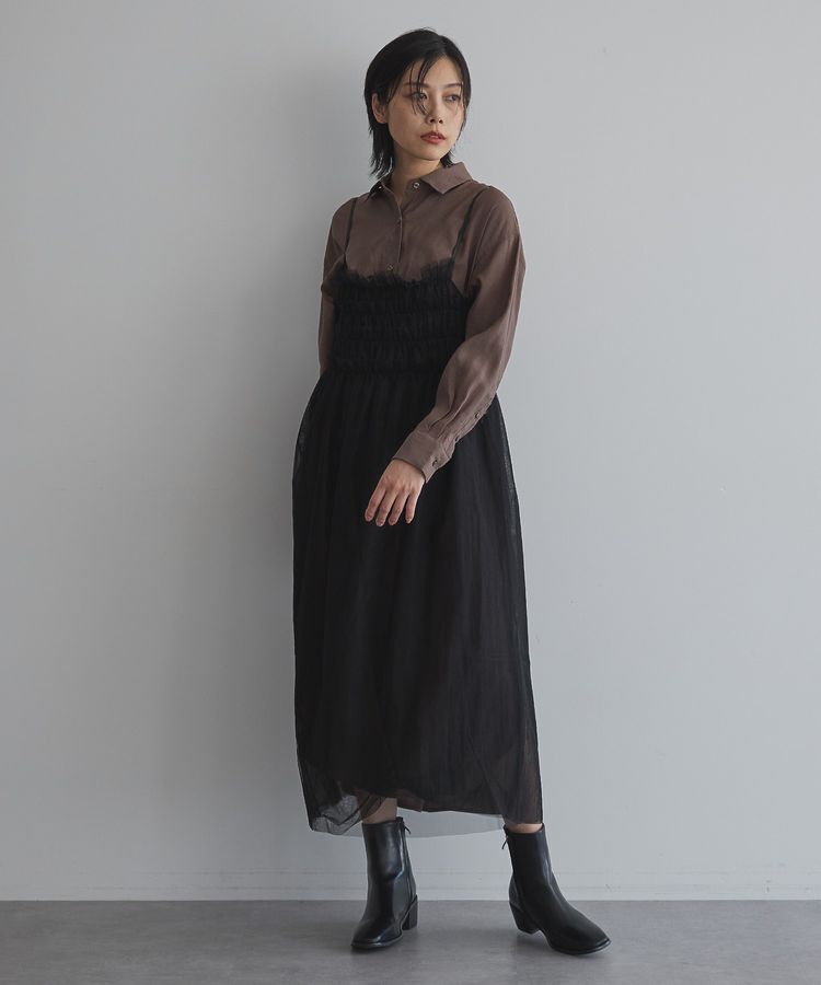 GARAGE OF GOOD CLOTHING「2WAYチュールビスチェキャミワンピース」|ワンピース|