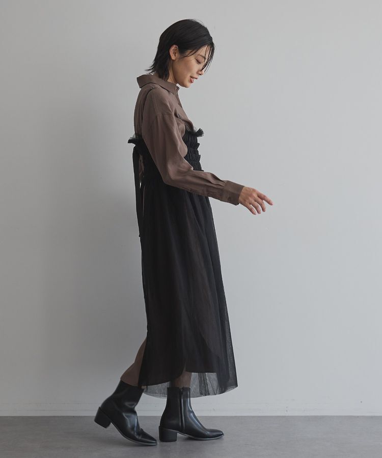 GARAGE OF GOOD CLOTHING「2WAYチュールビスチェキャミワンピース」|ワンピース|