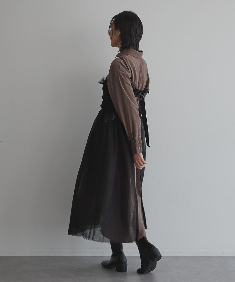 GARAGE OF GOOD CLOTHING「2WAYチュールビスチェキャミワンピース」|ワンピース|