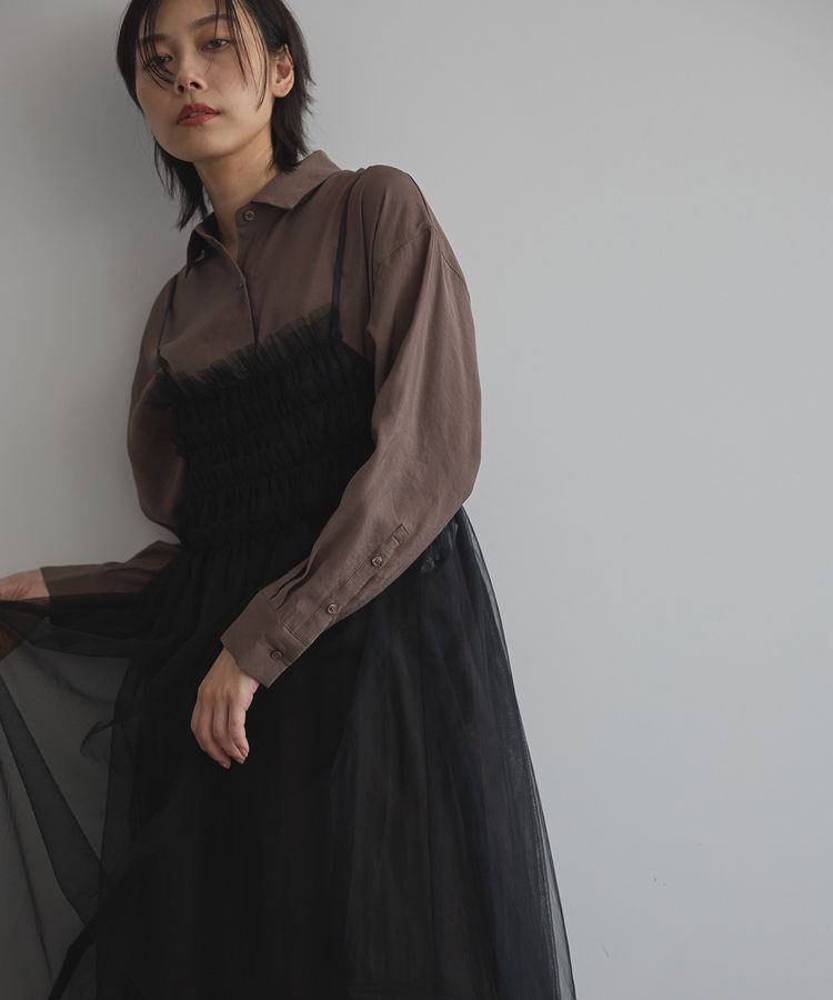 GARAGE OF GOOD CLOTHING「2WAYチュールビスチェキャミワンピース」|ワンピース|
